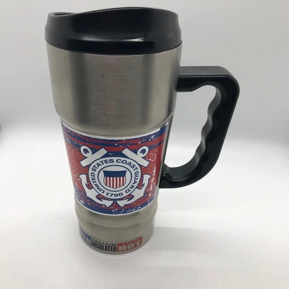 New!! Coast Guard Thermal Cup with Handle